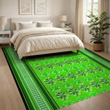 Emerald Shamrock Clover Area Rug