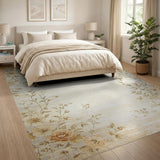 Floral Vintage Vintage Floral Beige Area Rug
