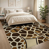Giraffe Geometric Spots Area Rug