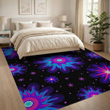 Cosmic Floral Burst Area Rug