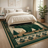 Southwestern Green Bear Wilderness Area Rug