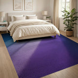 Blue to Purple Ombre Striped Area Rug