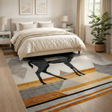 Geometric Antelope Southwestern Area Rug