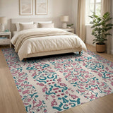 Whimsical Fruit Crab Multi-Color Area Rug