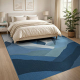 Starry Blue Mountain Layers Area Rug