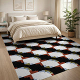 Multi-Color Stepped Geometric Area Rug