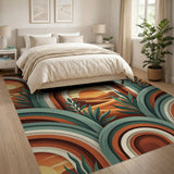 Retro Arched Desert Sunset Rug