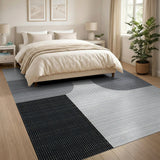 Geometric Modern Geometric Modern Black White Area Rug