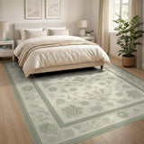 Floral Vintage Green Floral Vintage Area Rug