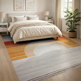 Vibrant Arched Sunset Area Rug