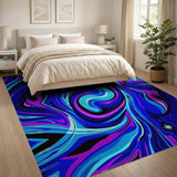 Galactic Swirl Abstract Area Rug