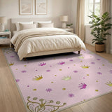 Princess Crown Pink Area Rug