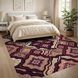 Traditional Persian Opulent Red Persian Floral Area Rug
