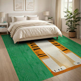 Playful Cartoon Tiger Area Rug