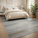 Neutral Striped Woven Area Rug