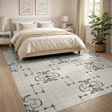 Vintage Ornate Floral Damask Rug