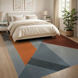 Bold Geometric Multi-Color Area Rug