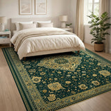 Emerald Green Emerald Green Persian Medallion Area Rug