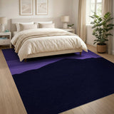 Purple Mountain Silhouette Area Rug
