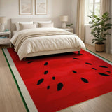 Watermelon Multi-color and Patterns Watermelon Slice Fruit Pattern Area Rug