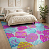 Playful Easter Egg Scatter Area Rug
