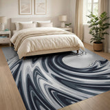 ODIKA Modern Great Wave Washable Rug - Non-Slip Low Pile Area Rug
