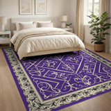 Purple Traditional Persian Area Rug
