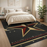 Bold Gold Star Southwestern Area Rug