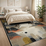 Twin Deer Antler Peaks Abstract Area Rug