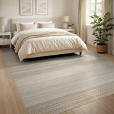 Beige Heritage Tribal Woven Beige and Neutral Area Rug