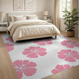 Pink Floral Vintage No. 2 Area Rug