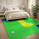 Retro Race Track Kids Play Rug