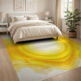 Radiant Yellow Mandala Area Rug