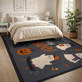 Hey Boo Halloween Kids Cartoon Area Rug