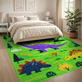 Playful Dinosaur Kids Cartoon Area Rug