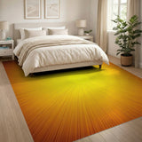 Radiant Sunburst Yellow Area Rug