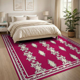 Red Geometric Southwestern Area Rug
