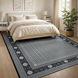 Traditional Persian Black and White Black White Traditional Persian Area Rug