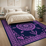 Purple Mandala Medallion Persian Area Rug