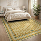 Golden Honeycomb Geometric Area Rug