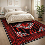 Red Heritage Tribal Bold Red Heritage Tribal Area Rug