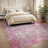 Blush Pink Persian Traditional Persian Area Rug