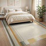 Geometric Modern Modern Beige Geometric Stripe Area Rug