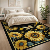 Sunflower Butterfly Garden Area Rug