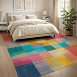 Vibrant Multi-Color Geometric No. 6 Area Rug