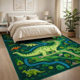 Dinosaur Adventure Kids Play Rug