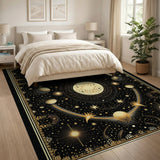 Celestial Gold Mandala Area Rug
