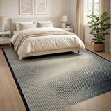 Modern Beige Gradient Dot Area Rug