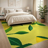 Sunny Lemon Grove Yellow Area Rug