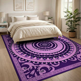 Royal Purple Mandala Persian Rug